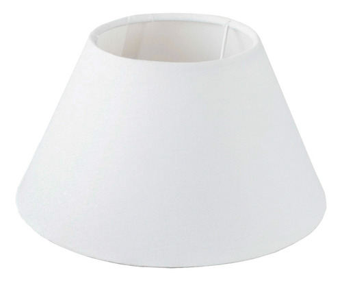 Cupula Para Abajur Tecido Ref 25 (p) Roby Lustres Cor Branco Conica