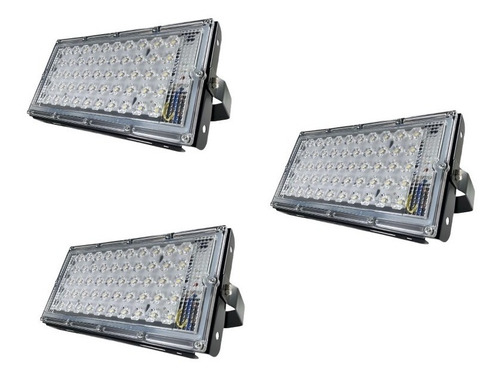 Reflector Led 50w Calido Ip65 Economico Ultra Brillante X3pz