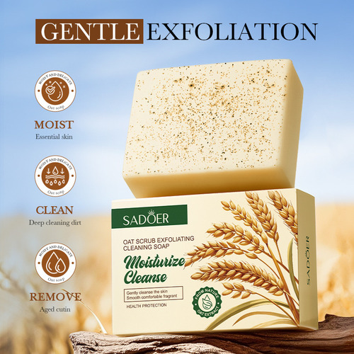 Ad Jabón Limpiador Exfoliante De Avena
