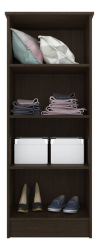 Mueble Multiuso 2 Puertas Estantes Para Dormitorio Oficina 2 Color Marrón