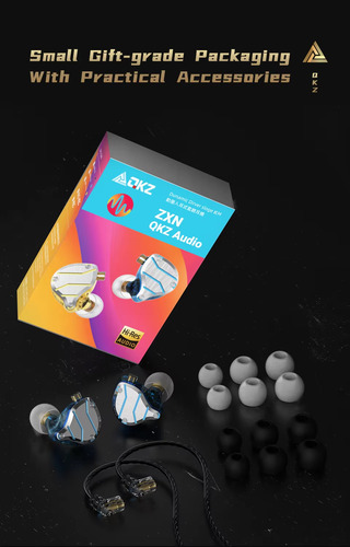 Audifonos Qkz Zxn, Hifi Bass Earbuds, Con Mic