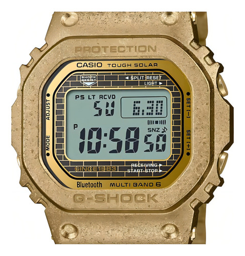 Reloj Casio Gmw-b5000 Para Caballero Color de la correa Dorado