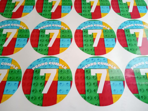 Stickers Personalizados Cumpleaños/cotillon Diseños 5cm