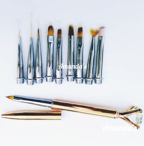 Pincel Para Pinceladas En Uñas De Lujo