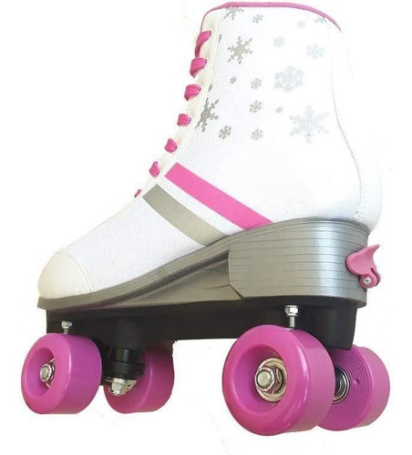 Imagem 2 de 7 de Patins 4 Rodas Retrô Clássico Ajustável Menina Rollerskate