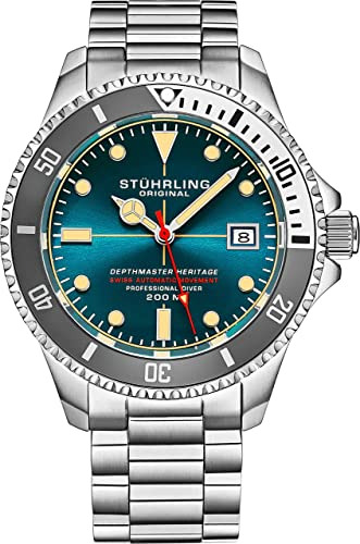 Stuhrling Original Depthmaster Reloj De Buceo Profesional