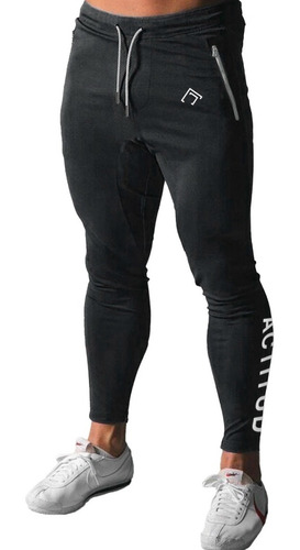 Pantalon Deportivo- Jogging De Hombre- Elastizado - Negro