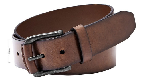 Imagen 3 de 5 de Fossil Cinto Caballero Carson Mb1369201 Color Cafe De Piel