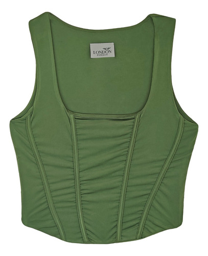 Blusa Tipo Corset Tank Mod.157-22 Marca London Fashion®