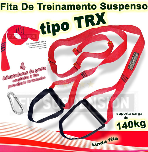 Fita Aparelho Suspenso Funcional Tipo Trx Kit Suspensa