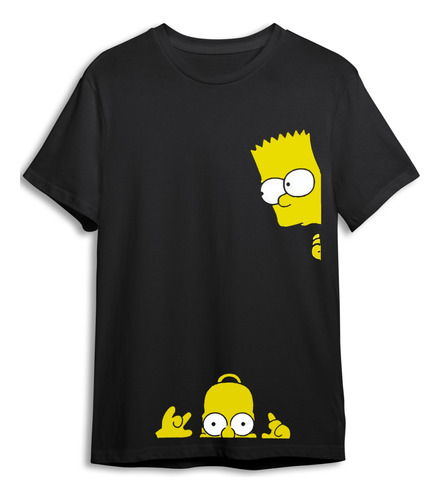Polera Estampada Los Simpsons Bart Homero