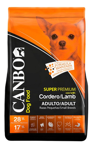 Comida Perro Adulto Canbo Premium Cordero Raza Pequeña 7kg