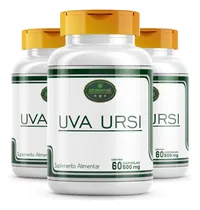 Comprar Uva-ursi ( Uva-de-urso)  100% Natural Cápsulas 3 Frascos