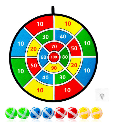 Tablero De Dardos Con 8 Bolas Adhesivas For Juegos Deportiv