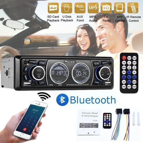 Reproductor Pioneer Bluetooth Carro Mp3 Usb Sd Aux + Control