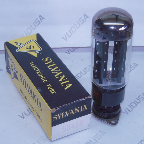 Válvula Electrónica,vacuum Tube 5u4gb Sylvania Black Plate