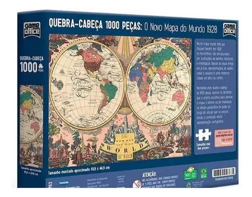 Quebra Cabeças Mapa Do Brasil 100 Peças - Toyster - A sua Loja de