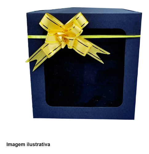 Laço Pronto Dourado 12mm X 250mm(+-) Com 10 Un. - Decorlaço