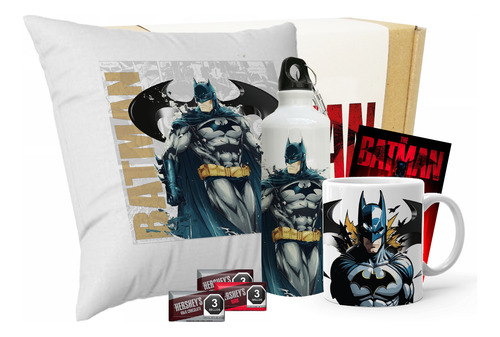 Taza 11 Onzas + Botella + Cojin Personalizado Batman