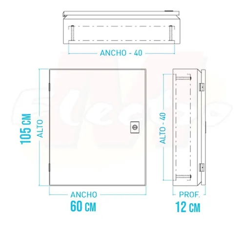 Gabinete Tablero Ip65 144 Bocas Din Forli Electro Medina