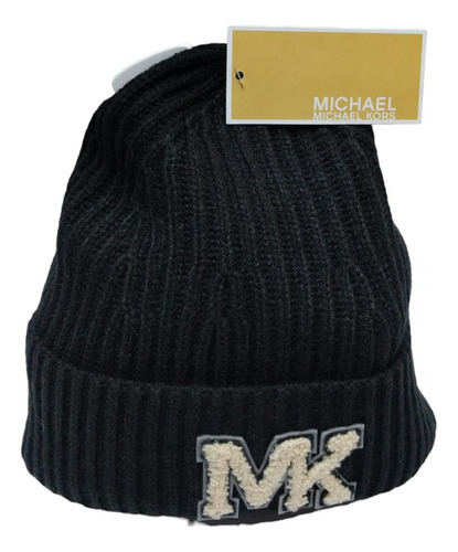 Gorro / Beanie De Lana Unisex Negro Michael Kors Cod. 5360