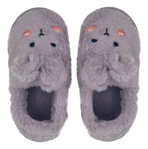 Pantufla  Dama Suave Cómoda Resistente Cálida Conejo