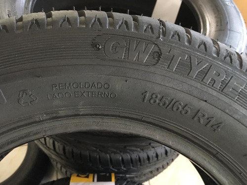 Par Pneu 14 185/65/14 Remold Gw Tyres Qualidade 100% Inmetro