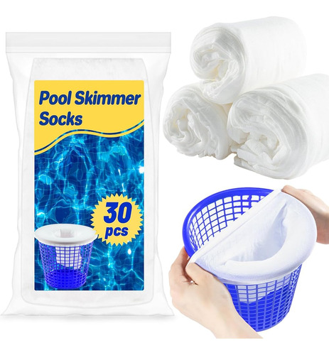 ~? Sukh Pool Skimmer Calcetines Filte - 30pcs Calcetines De 
