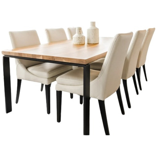 Mesa Comedor Zurich Madera Roble Americano Fabrica A Medida