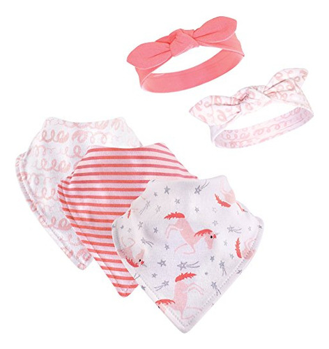 Set Babero Y Gorro Hudson Baby - Unisex - Unicornio