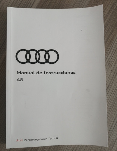 Manual Audi A8 2016-2019 Original 