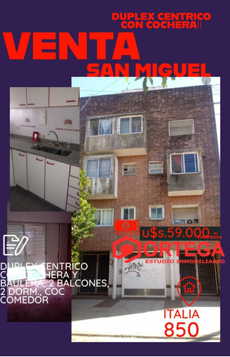 3 Ambientes En Duplex Con Cochera Y Baulera Oportunidad