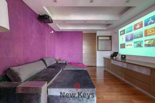 Renta Ph Polanco, Lujoso Y Tecnológico Ia, 2 Rec, Sala De Ci