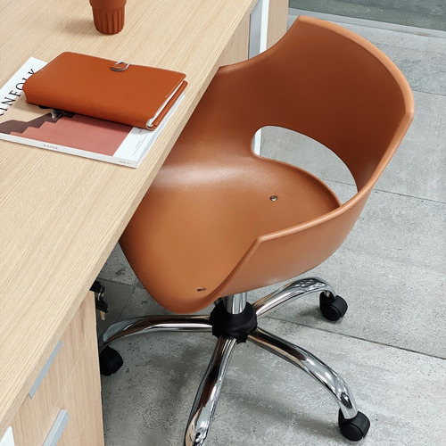 Imagen 2 de 3 de Silla De Escritorio Frida Base Cromada