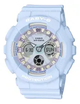 Comprar Reloj Mujer Casio Baby-g Ba-130wp-2a Joyeria Esponda Color de la malla Celeste Color del bisel Celeste Color del fondo Celeste