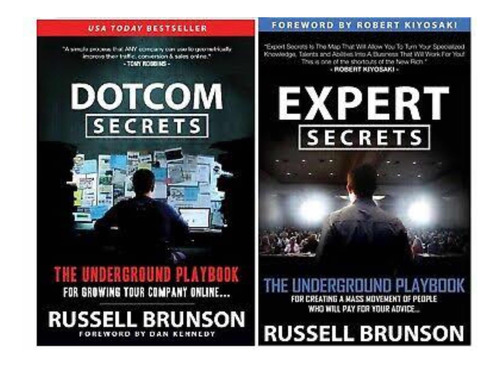 Dotcom Secrets + Expert Secrets Tapa Blanda- Russell Brunson