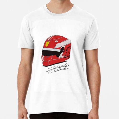 Remera Casco De Fórmula Uno Charles Leclerc Algodon Premium