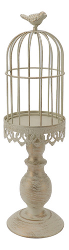 Portavelas Birdcage, De Hierro, Vintage, Desmontable, Con Ba