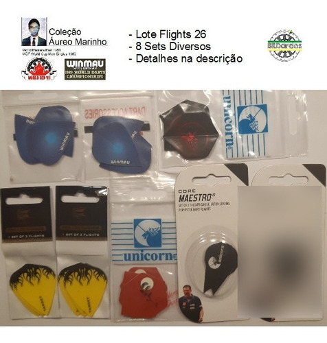 Cam22 8 Sets De Flights (24 Asas) Dardo - Ver Descrição Lt26