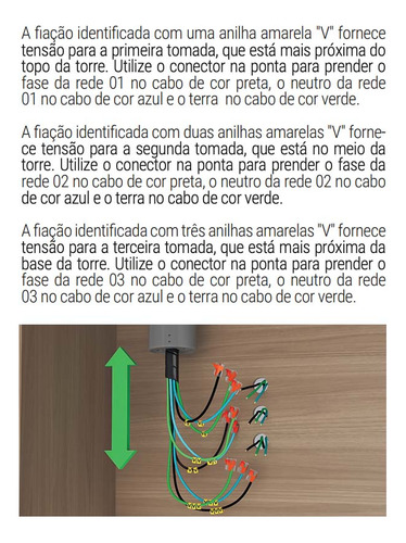 Torre Tomada Automática C/indução 3 Tomadas Dedicadas Tr03aw