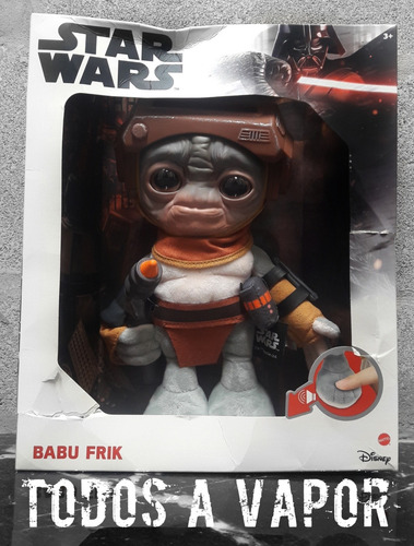 Figura Star Wars Babu Frik Plush, Peluche Disney Mattel