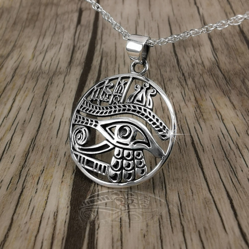 Colgante El Ojo De Horus, Udyat, En Plata Fina M-97