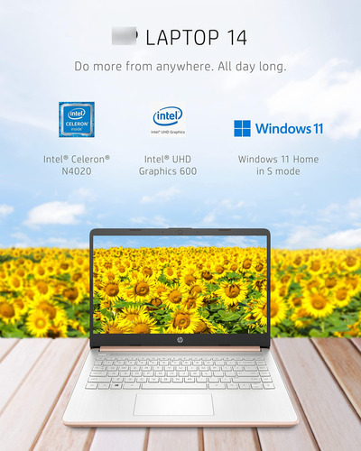 Computadora Portátil 14, Intel Celeron N4020, 4gb Ram, 64gb,