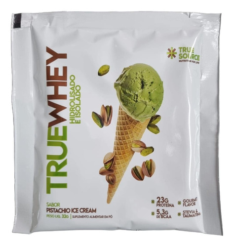 Kit 3x: Proteína True Whey Pistachio Ice Cream Sachê True