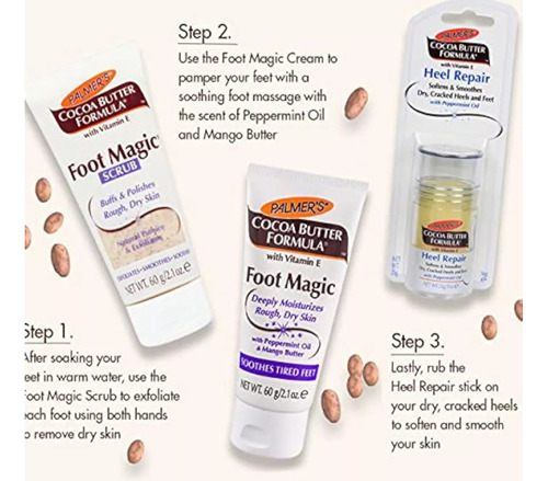 Palmer's Exfoliante Para Pies De Manteca De Cacao De 60g