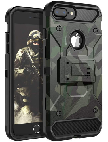 Funda Camuflada Para iPhone 8 Plus/7 Plus/6 Plus/6s Plus