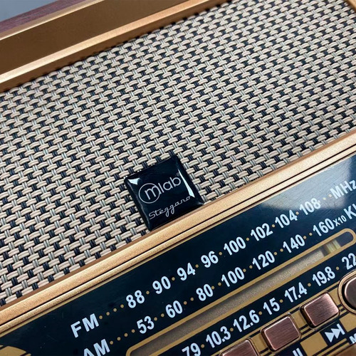 Radio Portátil Bluetooth Retro Stezzano Mlab Usb Am Fm