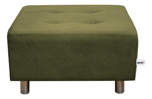 Puff Decorativo P/ Sala Nero Multifuncional Quadrado Chumbo