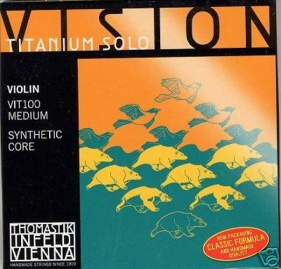 Thomastik Vision Solo Juego Cuerda Para Violin Titanio Nueva