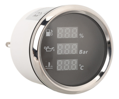 Medidor De Combustible Marino De 52 Mm Con Pantalla Digital